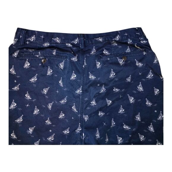 POLO RALPH LAUREN‎ Stretch Classic Fit Sailboat Print Chino Shorts - Size 35 - Picture 5 of 8